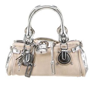 Chrome and Tan Cloth Chloe Paddington